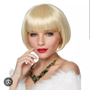 Blonde Bob Wig With Bangs